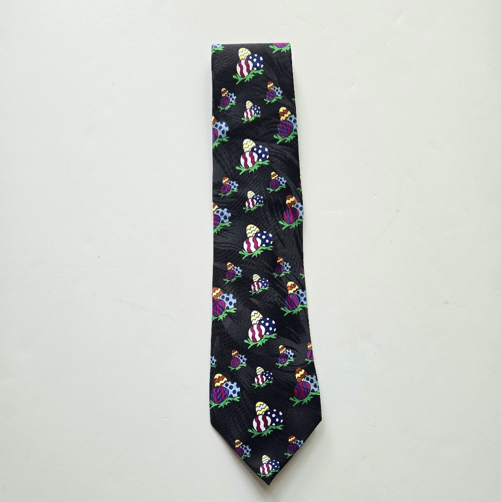 Keith Daniels Black Easter Egg Neck Tie